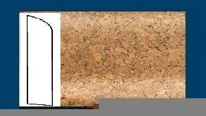 Плинтус пробковый ArtCorkDesing С 106 (Колер 8) 10х60х910 мм в Миассе