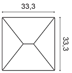 Декоративная панель Orac W106 (33.3x33.3x2.9 см) в Миассе