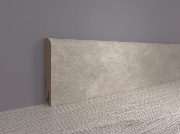 Плинтус MDF Bonkeel 24066 Бетон Лофт Светлый (100х16х2400 мм) в Миассе