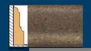 Плинтус пробковый ArtCorkDesing С 103 (Колер 7) 12х65х910 мм в Миассе
