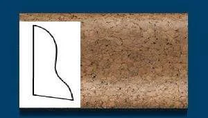 Плинтус пробковый ArtCorkDesing С 102 (Колер 9) 20x40x910 мм в Миассе