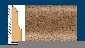 Плинтус пробковый ArtCorkDesing С 104 (Колер 9) 12x40x910 мм в Миассе