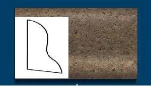 Плинтус пробковый ArtCorkDesing С 102 (Колер 7) 20x40x910 мм в Миассе