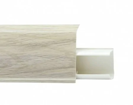 Пластиковый плинтус Royce №526 Дуб Орегон (55х23х2200мм) в Миассе