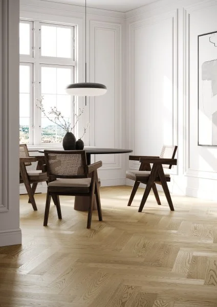 Паркетная доска Quartz Parquet Английская Ёлка Дуб Шампань 33-414 в Миассе