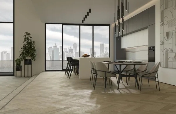 Паркетная доска Quartz Parquet Английская Ёлка Дуб Лимба 33-405 в Миассе