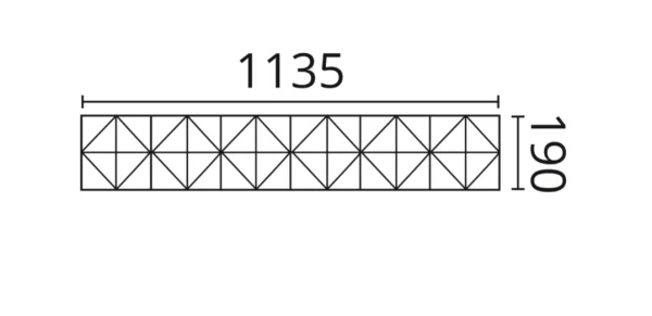 Декоративная панель NMC Arstyl Pyramid (113.5x19x1.8 см) в Миассе