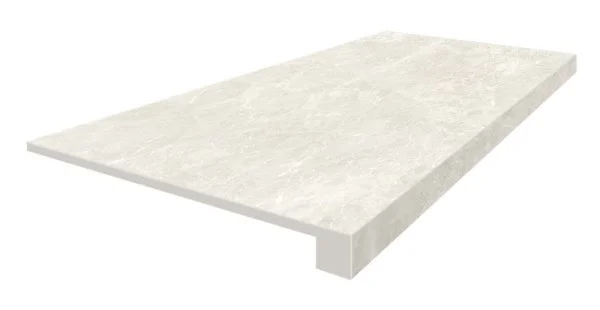 Керамогранит Coliseum Да Винчи Уайт Ступень фронтальная (Натуральный, 33х60) в Миассе