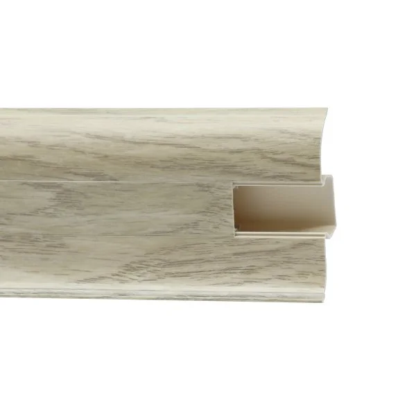 Пластиковый плинтус Royce №853 Дуб Супрема (58х22х2200мм) в Миассе