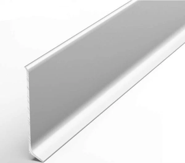 Алюминиевый плинтус Bonkeel ПЛ60 501л Серебро Люкс (58,5х11,2х2500мм) в Миассе