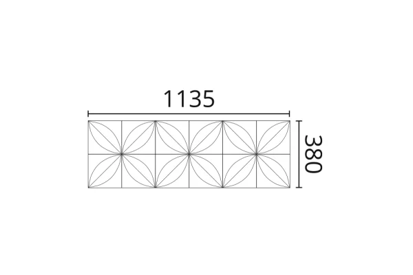 Декоративная панель NMC Arstyl Flower (113.5x38x2.8 см) в Миассе