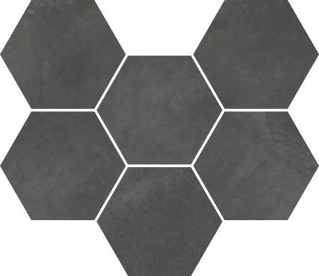 Керамогранит Italon Континуум Петрол Мозаика Гексагон (Натуральная 25х29) в Миассе