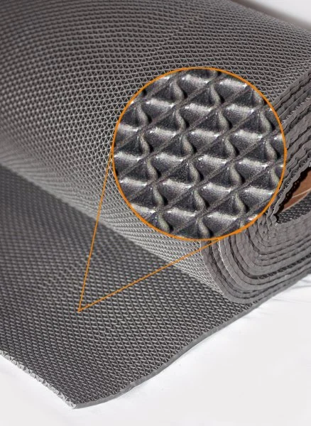 Грязезащитное рулонное покрытие ЗигЗаг Серый 5 мм (1,2 м) Китай в Миассе