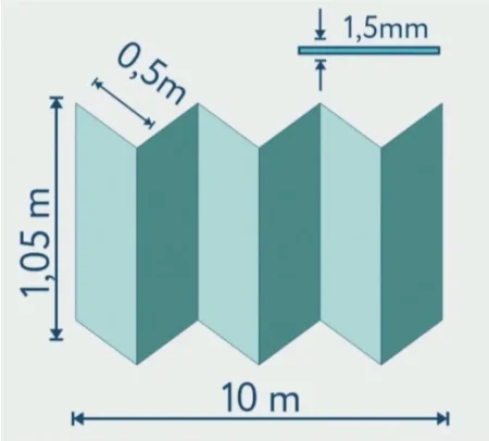 Подложка Солид 1,5мм гармошка для LVT (10.5м2) в Миассе