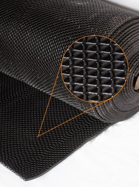 Грязезащитное рулонное покрытие ЗигЗаг Черный 5 мм (0,9 м) Китай в Миассе