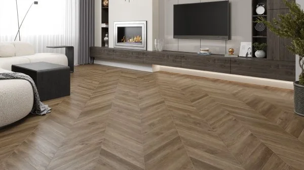 Кварц-виниловая плитка Alpine Floor Chevron Макадамия ECO 20-5 (2,5 мм. 43 класс) в Миассе