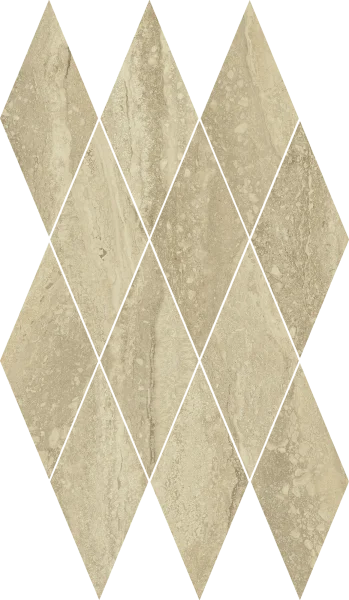 Керамогранит Italon Шарм Эдванс Травертино 28х48 мозаика Даймонд (Люкс) в Миассе