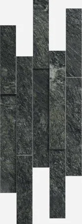 Керамогранит Italon Скайфолл Неро Брик 3D (Патинированная, 28х78) в Миассе