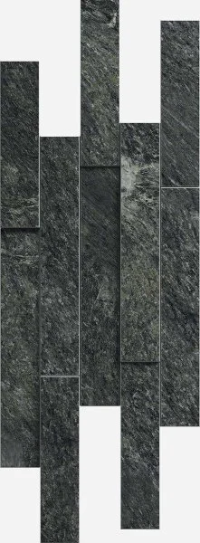 Керамогранит Italon Скайфолл Неро Брик 3D (Патинированная, 28х78) в Миассе