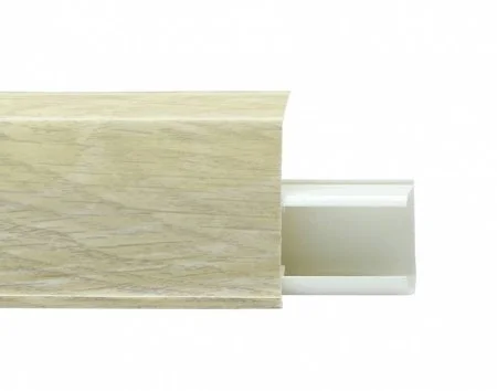 Пластиковый плинтус Royce №508 Серый Опем (55х23х2200мм) в Миассе