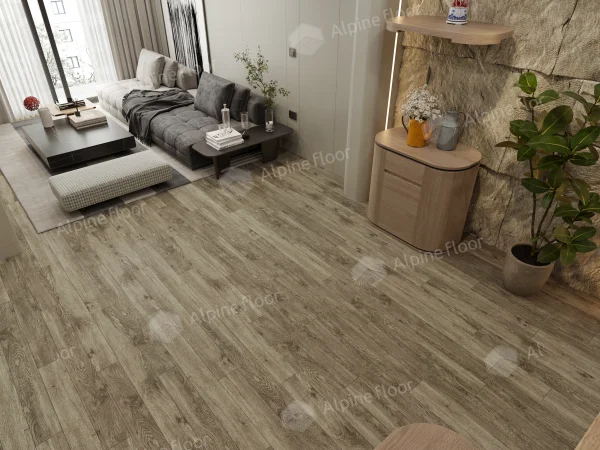 Каменно-полимерная плитка Alpine Floor Grand Sequoia Village Венге Грей ECO 11-807 4мм, 43 класс в Миассе