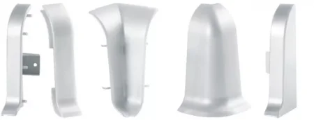 Соединитель для плинтуса ALP-C43 Серебро (ПВХ) в Миассе