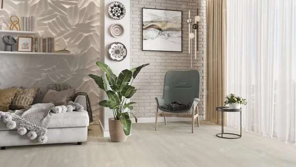 Каменно-полимерная плитка Alpine Floor Solo Plus Виваче ЕСО 14-201, 4 мм, 43 класс в Миассе