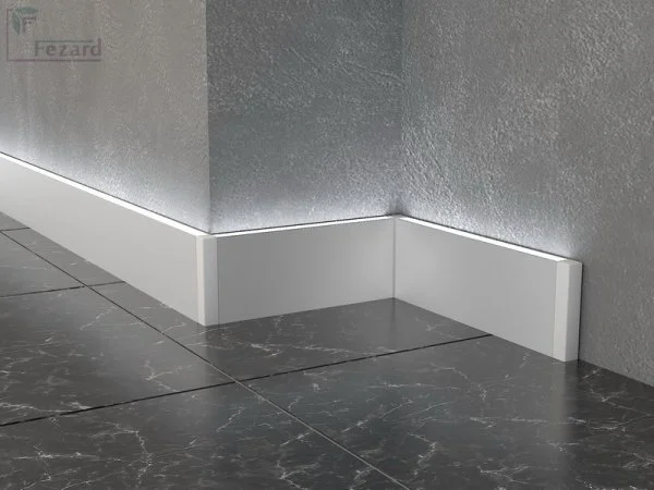 Алюминиевый плинтус Fezard Кабельный ALP-G80-LA Алюминий 80*15*2500 мм в Миассе