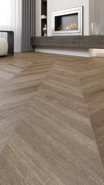 Кварц-виниловая плитка Alpine Floor Chevron Макадамия ECO 20-5 (2,5 мм. 43 класс) в Миассе