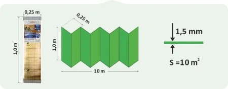 Подложка Солид 1,5мм для LVT ANTI SLIP (10м2) в Миассе