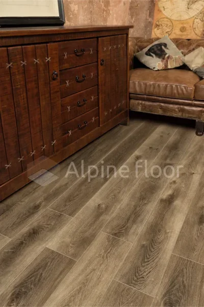 Кварц-виниловая плитка Alpine Floor Premium XL Дуб Коричневый ЕСО 7-9, 8 мм. 43 класс в Миассе