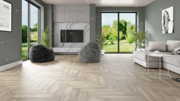 Кварц-виниловая плитка Alpine Floor Parquet Дуб Натуральный Отбеленный ЕСО 16-5 2.5 мм. 43 класс в Миассе