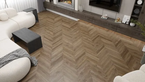Кварц-виниловая плитка Alpine Floor Chevron Макадамия ECO 20-5 (2,5 мм. 43 класс) в Миассе