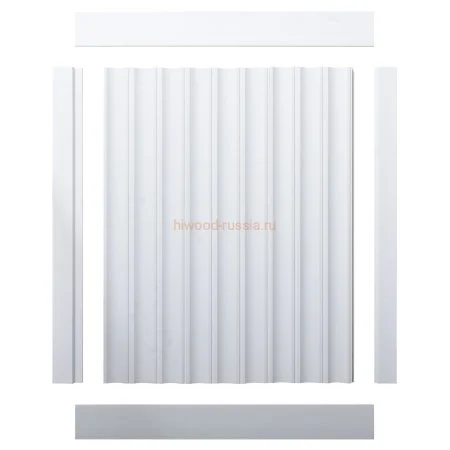 Финишный молдинг LF124A NP правый белый (42х12х2700мм) в Миассе