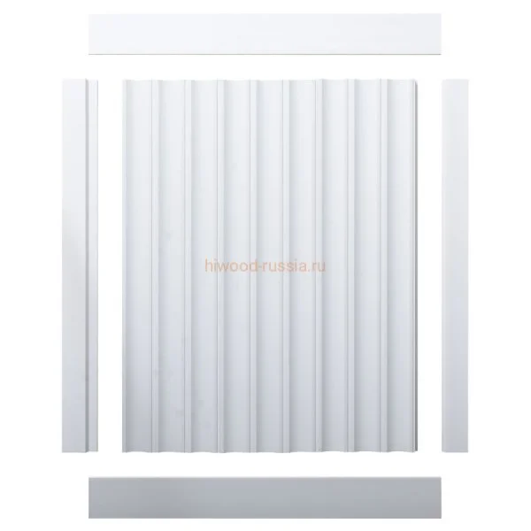 Финишный молдинг LF124A NP правый белый (42х12х2700мм) в Миассе