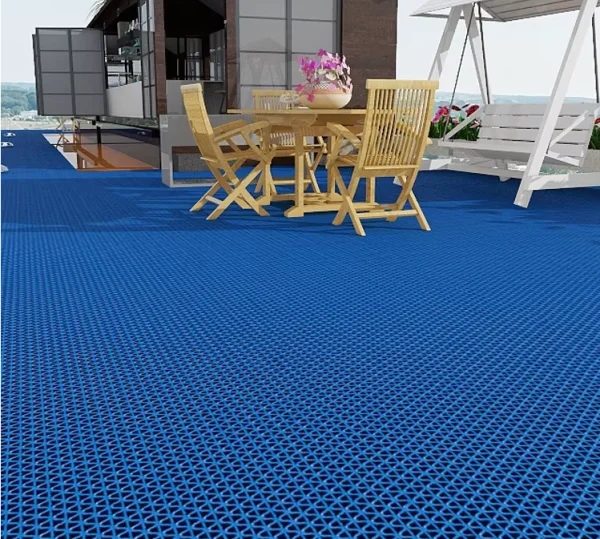 Грязезащитное рулонное покрытие ЗигЗаг Синий 4,5 мм (1,2 м) Китай в Миассе