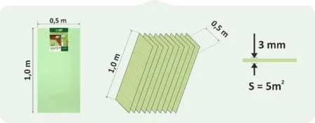Подложка Солид 3мм листовая (5м2) в Миассе