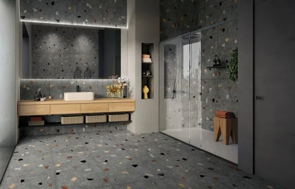 Керамогранит Coliseum Палладио Блэк 60х120 (Натуральный и Реттифицированный) в Миассе