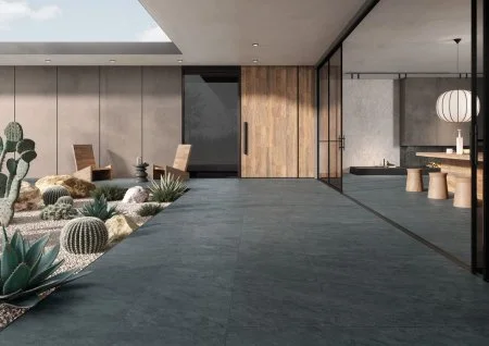 Керамогранит Vitra QuarStone Антрацит 60х60 (Натуральная и Реттифицированная) в Миассе