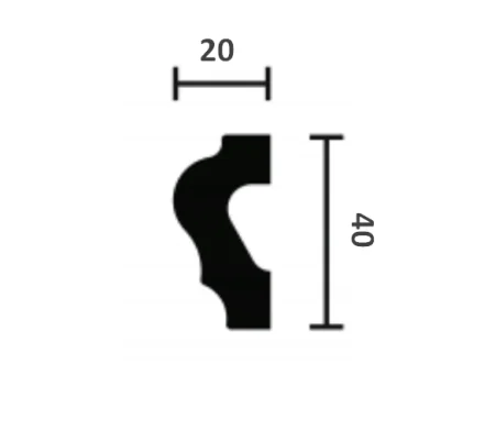 Молдинг NMC Wallstyl WL2 (40х20х2000 мм) в Миассе