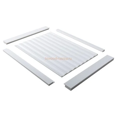 Финишный молдинг LF124A NP правый белый (42х12х2700мм) в Миассе