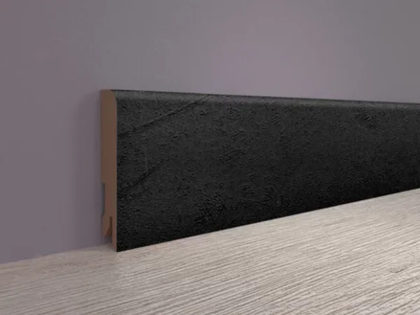 Плинтус MDF Bonkeel 24034 Чёрный Лофт (80х16х2400 мм) в Миассе