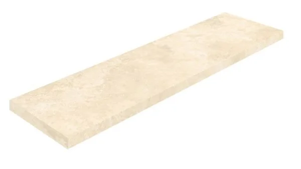 Керамогранит Coliseum Аурелия Уайт Ступень угловая левая (Натуральный, 33х120) в Миассе