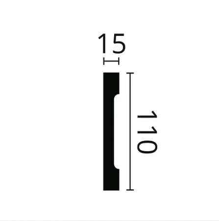 Плинтус NMC Wallstyl FD2S (110х15х2000 мм) в Миассе