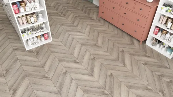 Кварц-виниловая плитка Alpine Floor Chevron Дуб Исида ECO 20-8 (2,5 мм. 43 класс) в Миассе