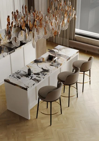 Кварц-виниловая плитка Fargo Herringbone 44-720-16 Дуб Копенгаген в Миассе