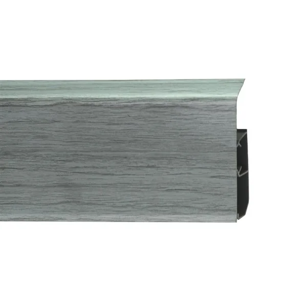 Пластиковый плинтус Royce №333 Серебристый Жемчуг (80х24х2200мм) в Миассе