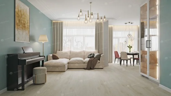 Каменно-полимерная плитка Alpine Floor Solo Plus Модерато ЕСО 14-1101, 4 мм, 43 класс в Миассе