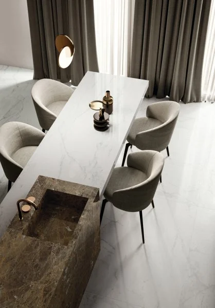 Керамогранит Italon Шарм Делюкс Бьянко Микеланджело 60х120 (Паттинированная и реттифицированная) в Миассе