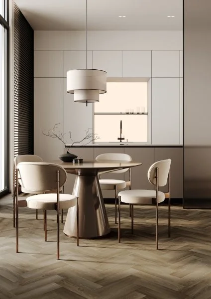 Кварц-виниловая плитка Fargo Herringbone 44-4105-12 Дуб Ванкувер (Градиент) в Миассе